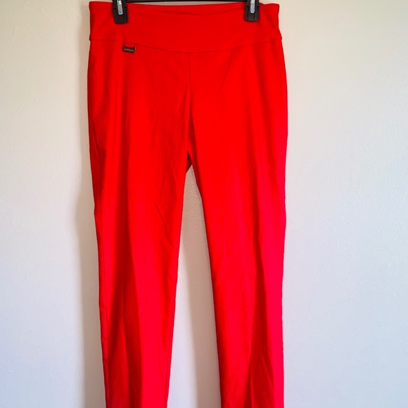 Red Statement Slacks - Picture 2 of 3